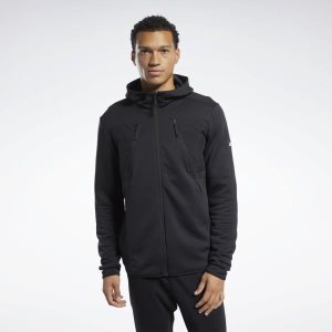 Reebok Speedwick Kapuzenpullover Herren - Schwarz - DE 987-JSM